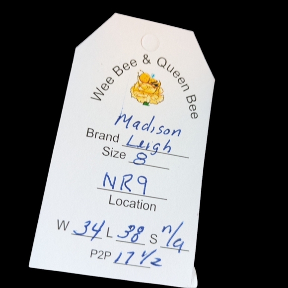 Madeline Leigh floral cinched waist dress and pink black and white - Picture 4 of 4